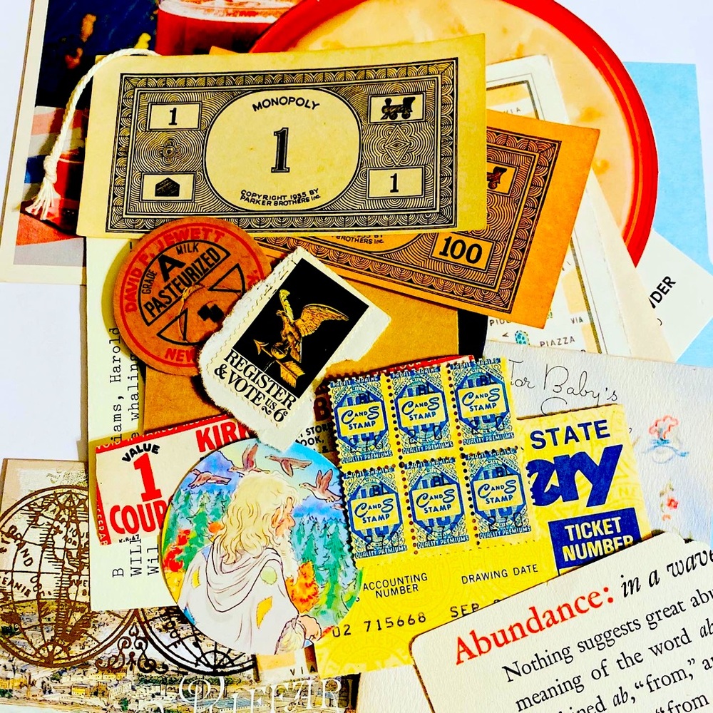50 Vintage Paper Ephemera Bundle Kit Junk journals